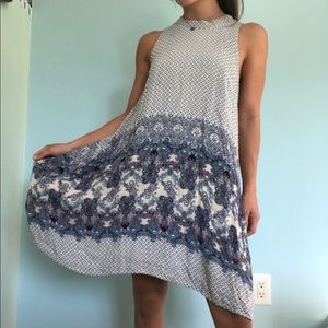 Alya High-Neck Paisley Dress